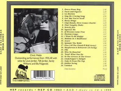 Chick Webb - Strictly Jive (1999)