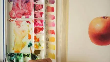 How to Paint a Realistic Apple in Watercolor – Step by Step