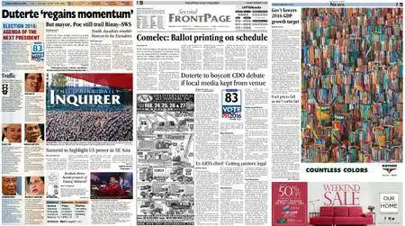Philippine Daily Inquirer – February 16, 2016