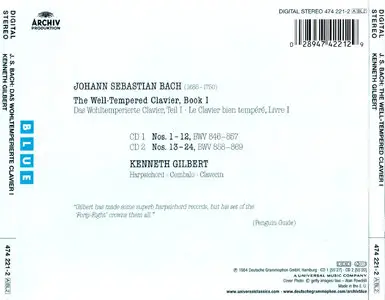 Kenneth Gilbert - Johann Sebastian Bach: The Well-Tempered Clavier, Book I (1984) 2CD [Reissue 2003]