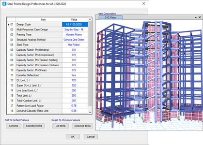 CSI ETABS version 21.0.0 (3143)