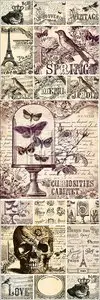Vector - Collection of vintage backgrounds