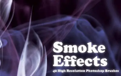 42 High Resolution Photoshop Brushes - Smoke Effects