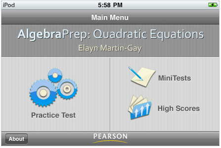 AlgebraPrep Quadratic Equations 1.0 iPhone iPod Touch