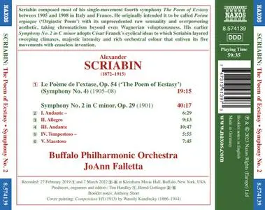 JoAnn Falletta, Buffalo Philharmonic Orchestra - Alexander Scriabin: The Poem of Ecstasy; Symphony No. 2 (2023)