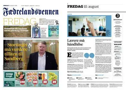 Fædrelandsvennen – 10. august 2018