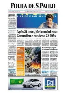 Jornal Folha de São Paulo - 3 de abril de 2014 - Quinta