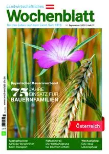 Bayerisches Landwirtschaftliches Wochenblatt Oesterreich - 10. September 2020
