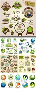 Vector - Green icons and labels
