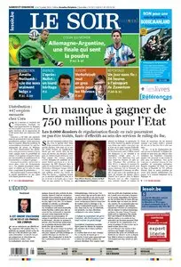 LE SOIR 12 13 JUILLET 2014