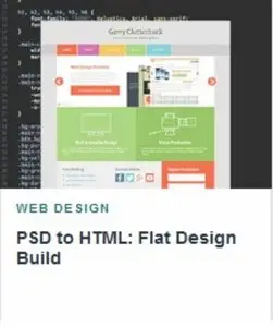 TutsPlus - PSD to HTML - Flat Design Build (Repost)