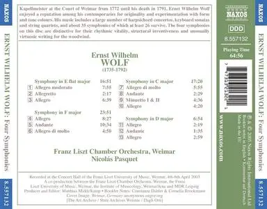 Nicolás Pasquet, Franz Liszt Chamber Orchestra, Weimar - Ernst Wilhelm Wolf: Four Symphonies (2005)