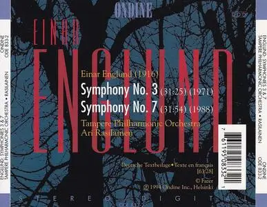 Ari Rasilainen, Tampere Philharmonic Orchestra - Einar Englund: Symphonies 3 & 7 (1994)