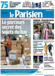 Le Parisien + Cahier Paris du Vendredi 15 Juin 2012