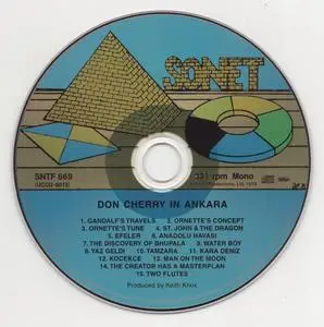 Don Cherry - Live In Ankara (1969) {Sonet Japan, Mini LP UCCU-9013 rel 2003}