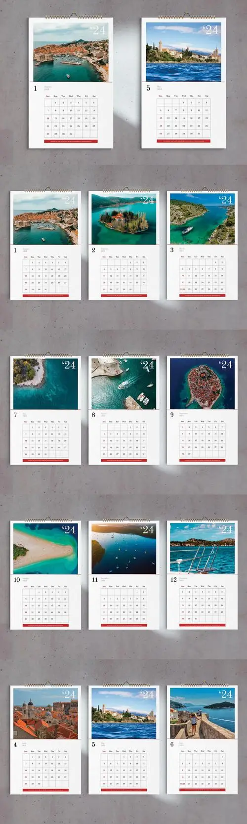 Nature Wall Calendar 2024 Template / AvaxHome