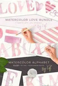 CreativeMarket - Watercolor Valentine Limited bundle