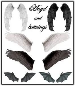 Angel and batwings
