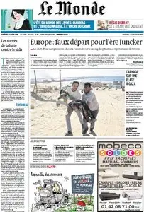 Le Monde du Vendredi, 18. Juillet 2014