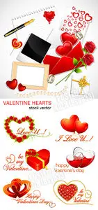 Valentine heart elements
