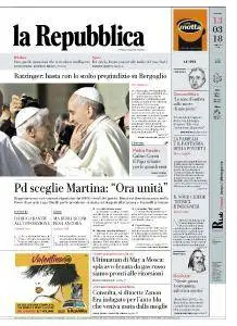 la Repubblica - 13 Marzo 2018