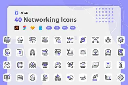 Dygo - Networking Icons PE5Z2Y4