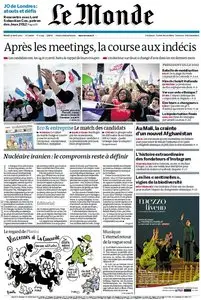 Le Monde et Supplément Economique du Mardi 17 Avril 2012