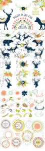 Creativemarket - Dakota Vector Rustic Nature Elements