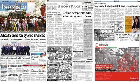 Philippine Daily Inquirer – January 08, 2015