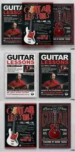 CreativeMarket - Guitar Lessons Flyer Bundle