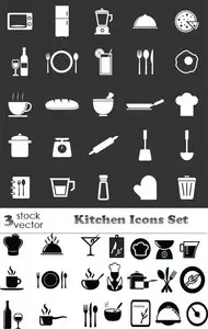 Vectors - Kitchen Icons Set