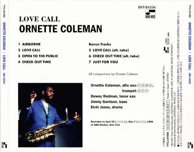 Ornette Coleman - Love Call (1968) {Blue Note Japan SHM-CD TYCJ-81095 rel 2014} (24-192 remaster)