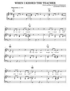 When i kissed the teacher - ABBA (Piano-Vocal-Guitar)