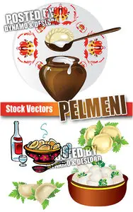 Pelmeni - Stock Vectors