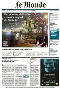 Le Monde du Dimanche 1er et Lundi 2 Mars 2015