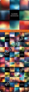 Abstract blurred backgrounds vector