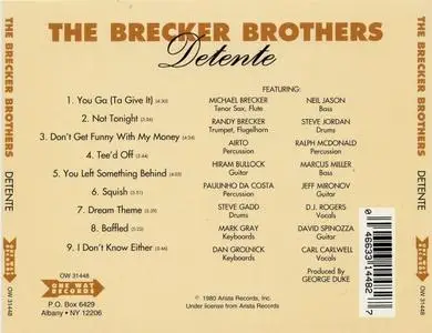 The Brecker Brothers - Detente (1980) {Arista/One Way Records 1st press}