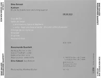 Dino Saluzzi & Rosamunde Quartett - Kultrum (1998) {ECM New Series 1638}