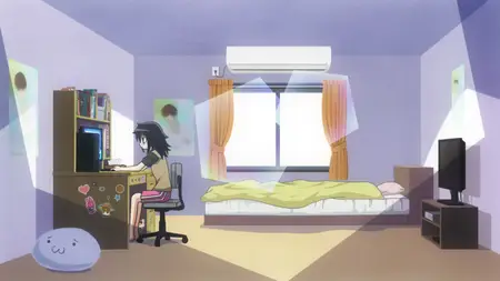 WataMote (2013 S01E07 Since Im Not Popular I'll Enjoy My Summer Break RASETSU