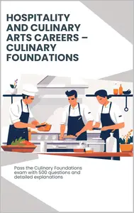 Hospitality and Culinary Arts Careers: Culinary Foundations Exam Practice Guide