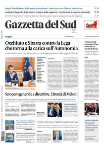 Gazzetta del Sud Reggio Calabria - 8 Novembre 2025