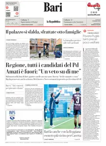 la Repubblica Bari - 19 Ottobre 2025