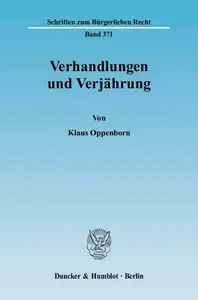 Verhandlungen und Verjährung