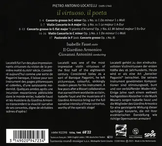 Isabelle Faust, Giovanni Antonini, Il Giardino Armonico - Pietro Antonio Locatelli: Il Virtuoso, Il Poeta (2023)