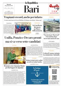 la Repubblica Bari - 28 Gennaio 2025