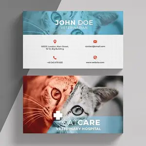 Veterinarian business card template