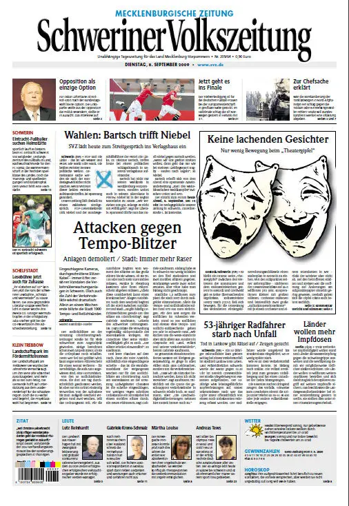 Schweriner Volkszeitung 08.09.2009