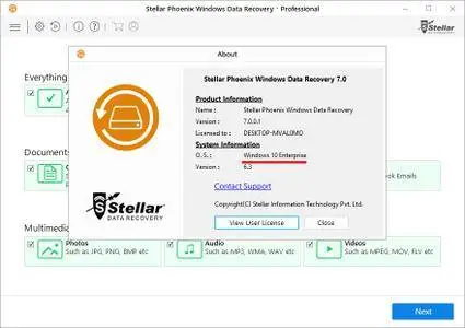 Stellar Phoenix Windows Data Recovery Professional 7.0.0.1