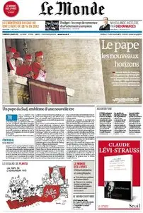 Le Monde du Vendredi, 15. Mars 2013