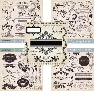 Calligraphic Design Elements 7